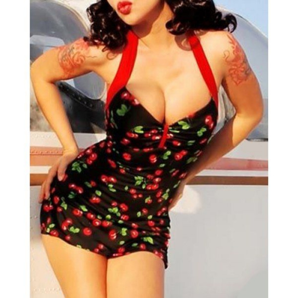 Swimsuit w Cherries🍒 Pinup Couture L